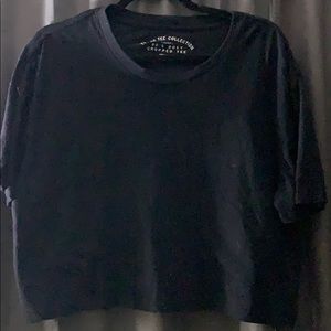 Black crop top Large